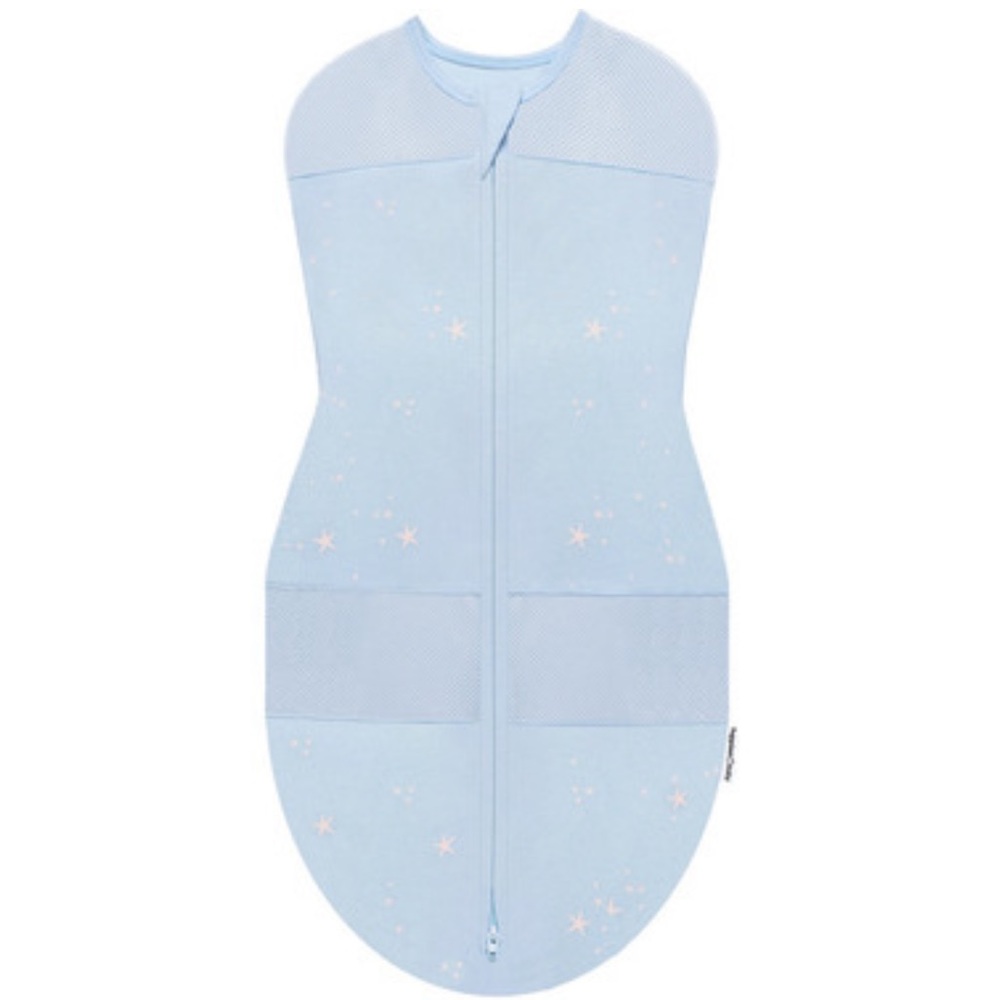 SNOO Organic Cotton Sleepea 5-Second Swaddle Blue with Stars